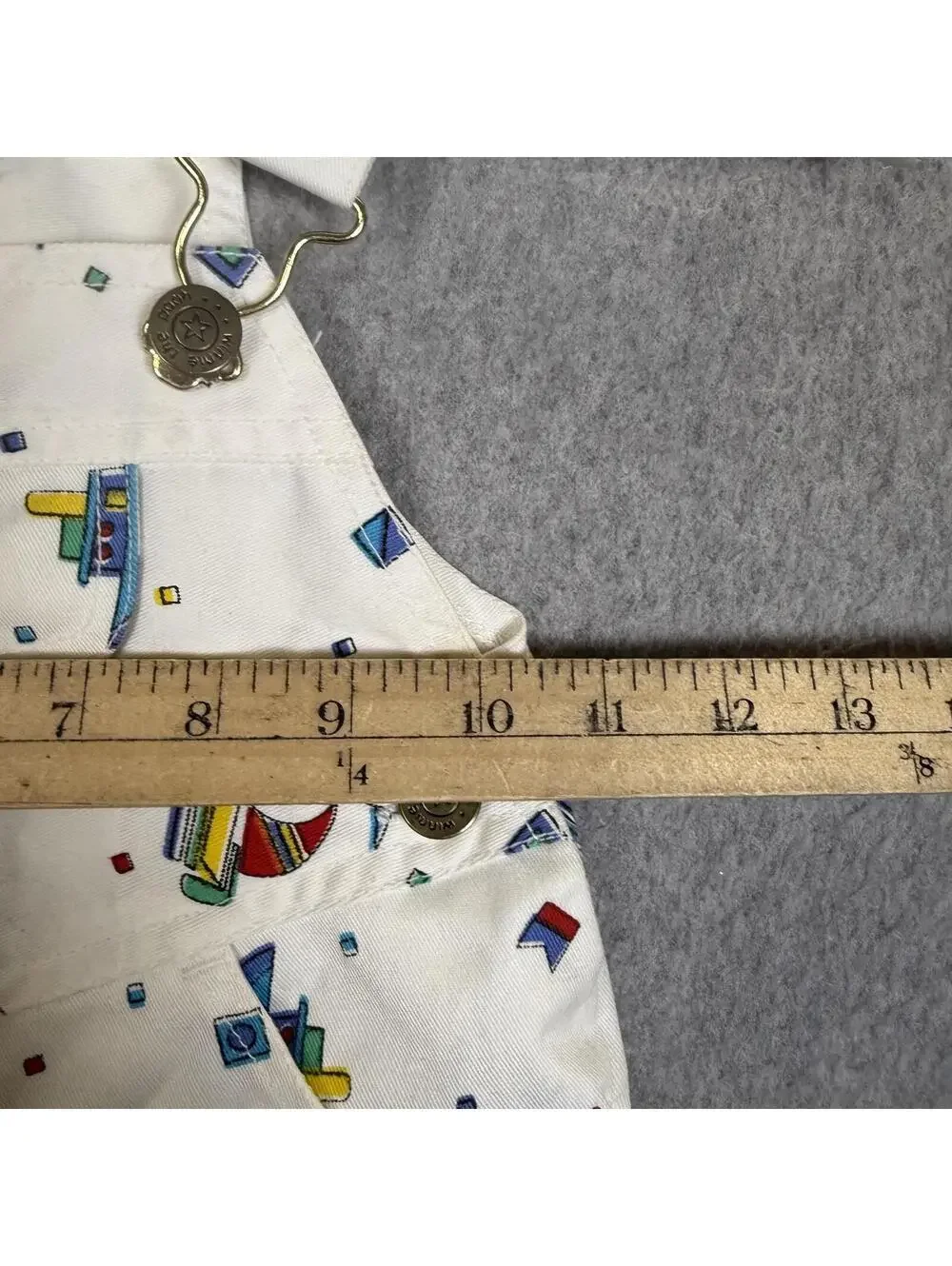 Vintage Winne the Pooh X Sears Boys Size 3T Nautical Themed White Overalls